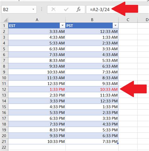 EST to PST Converter .